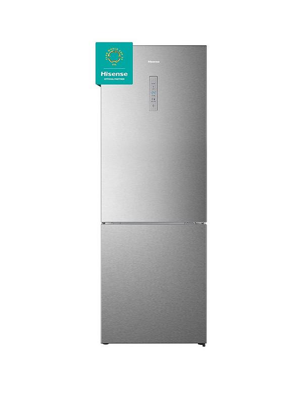 Hisense RB645N4BIE 60/40 70.4cm Wide Frost-Free Fridge Freezer - Stainless Steel
